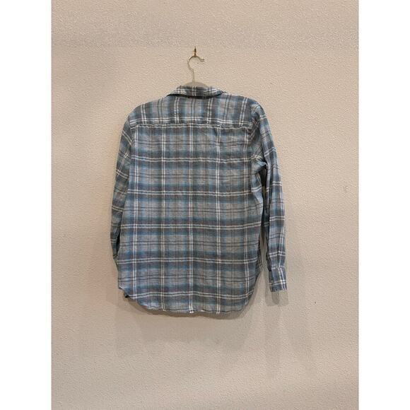 frank and eileen barry shirt - gtpl/plaid linen size small - Picture 5 of 5